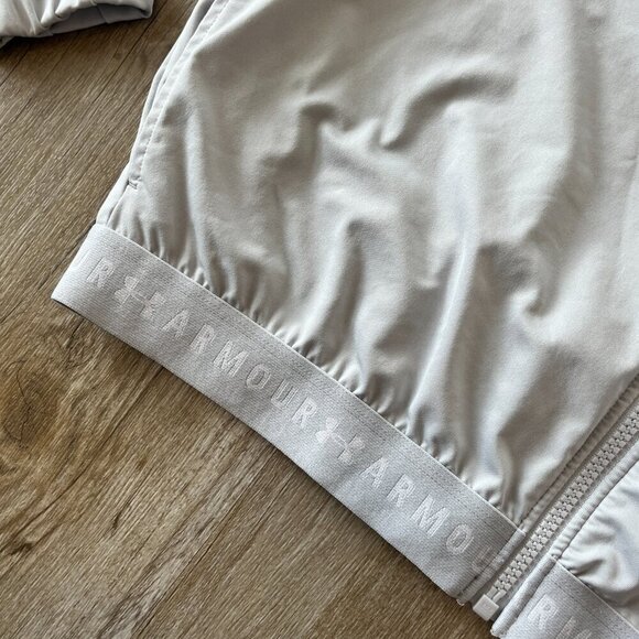 Womens Under Armour Light Grey Zipper Jacket - M - Picture 3 of 11